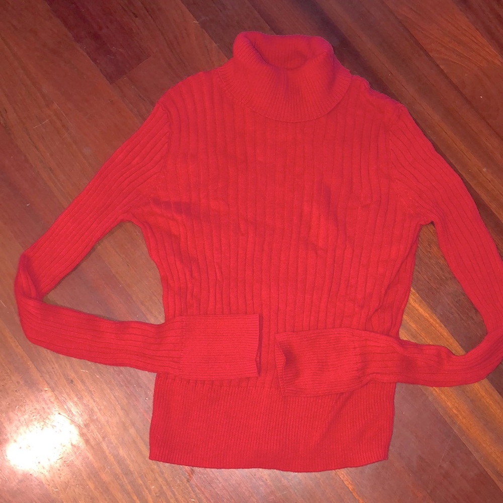 Aeropostale size large red turtle neck sweater